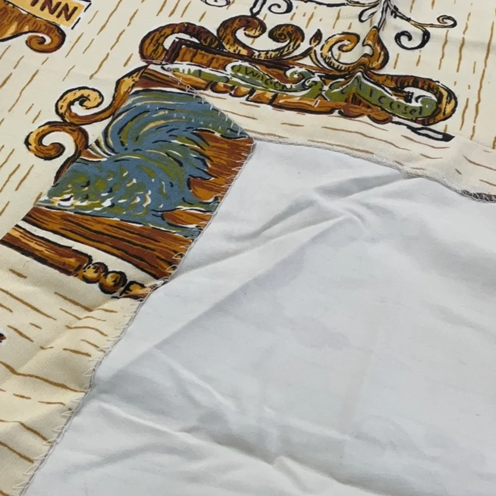 Vintage 1970s Sears Roebuck colonial drapes. 4 panels. Excellent condition.